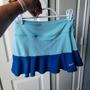 Nike Light Blue and Dark Blue Skort
